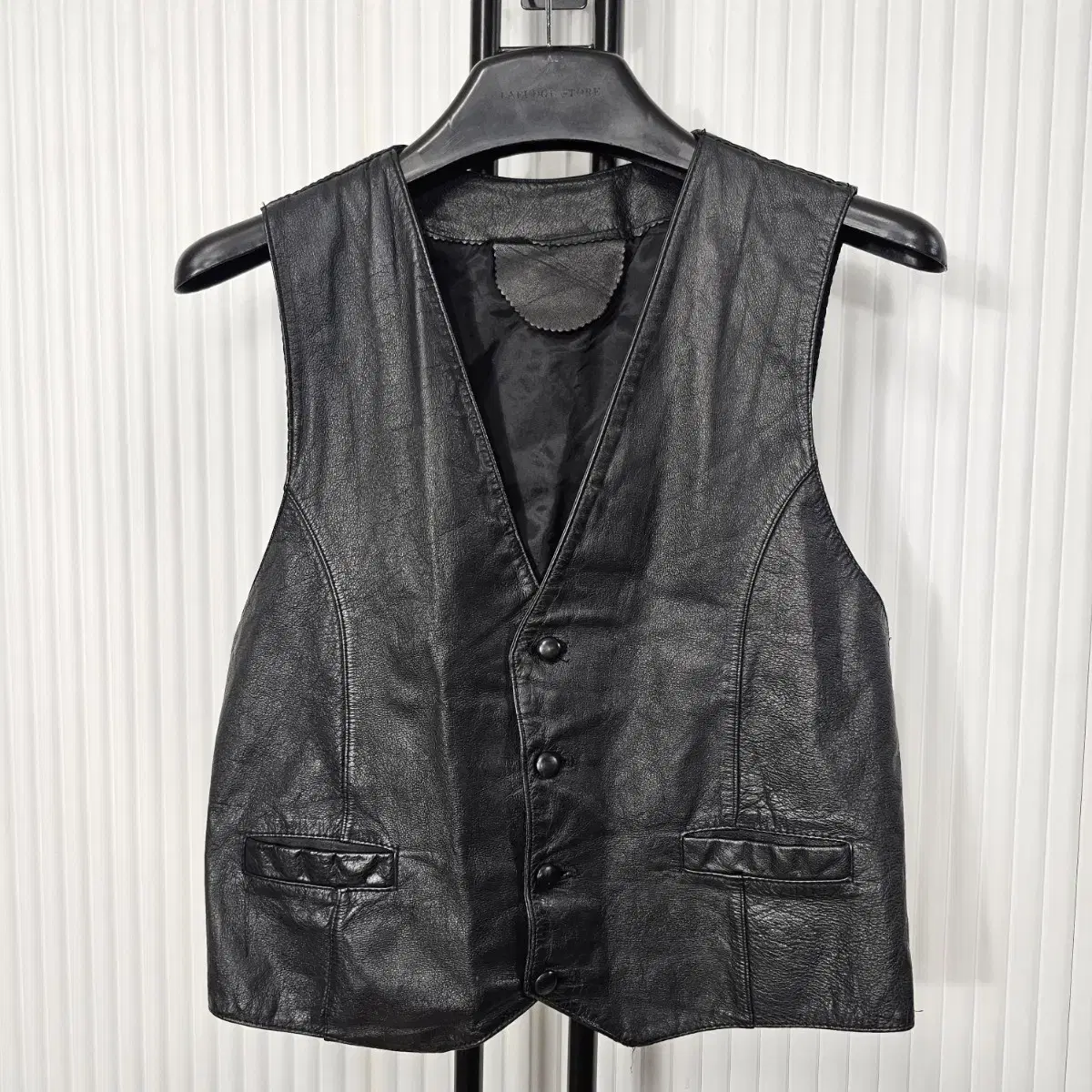 Vintage cowhide vest S