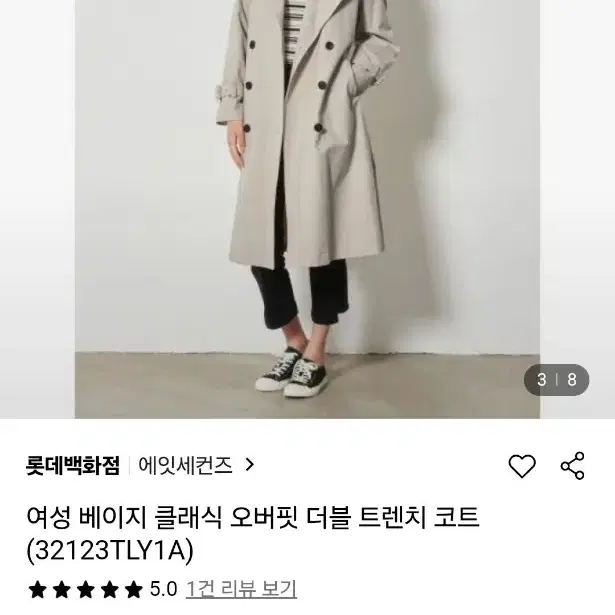 에잇세컨즈 트렌치코트 s