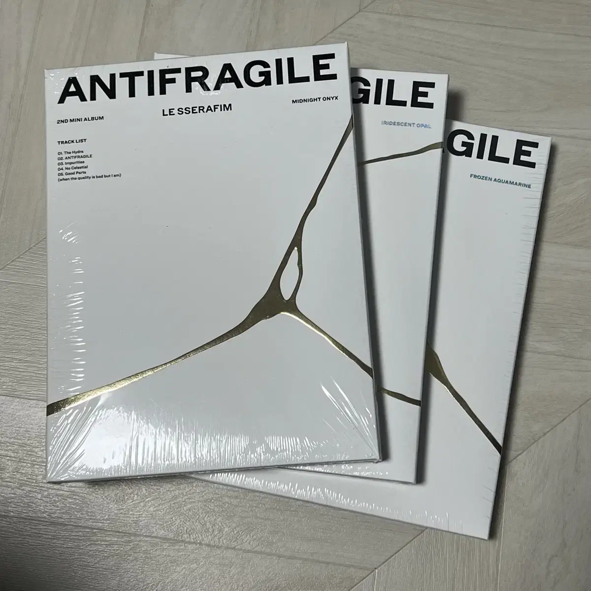 Le Sserafim Antifragile sealed album 3-piece set in bulk