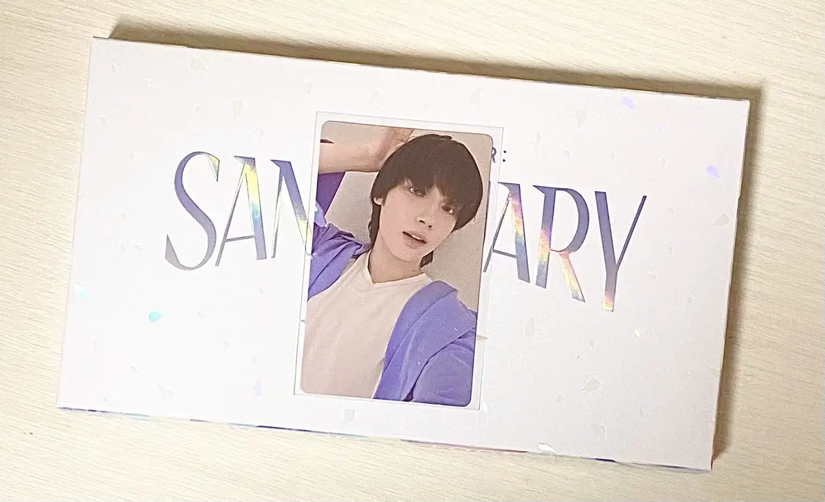 TXT hueningkai Sanctuary Angel weverse luckydraw ld Photocard