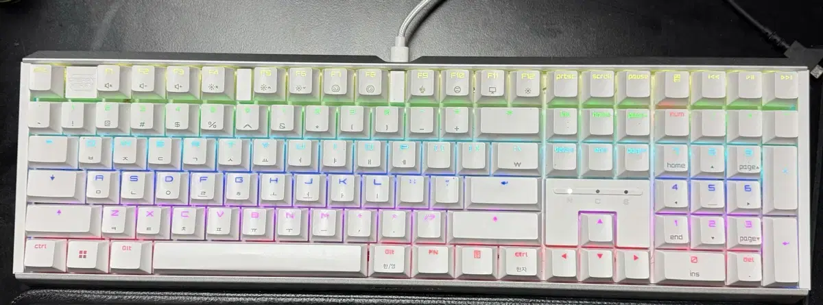 체리 MX 3.1 RGB 풀배열 기계식 키보드 화이트 MX2A 갈축