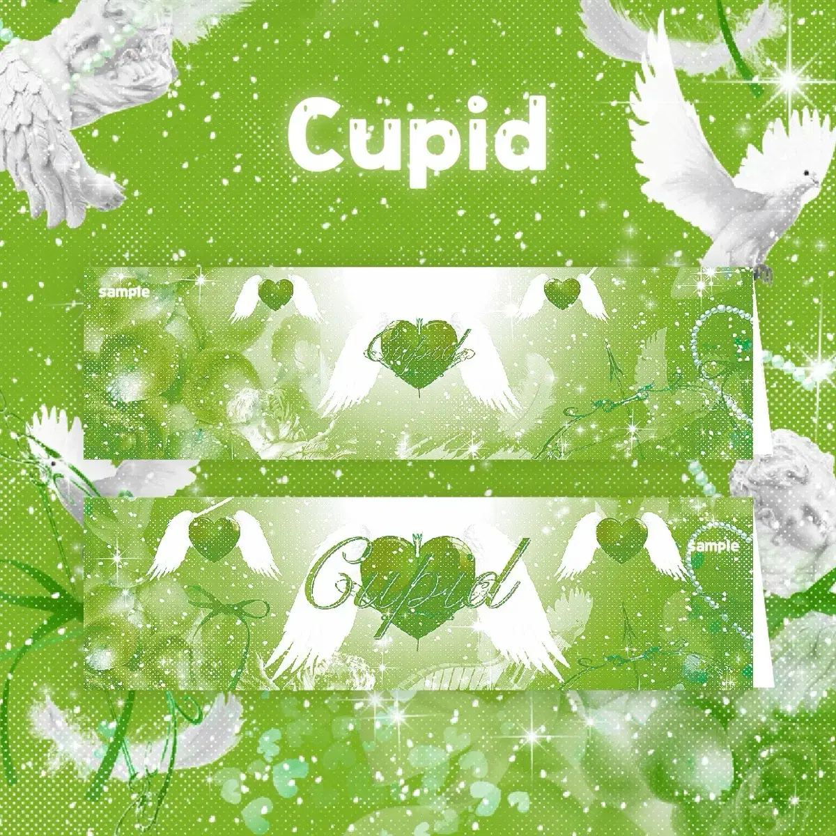 [자체제작] Cupid 연두 헤더택