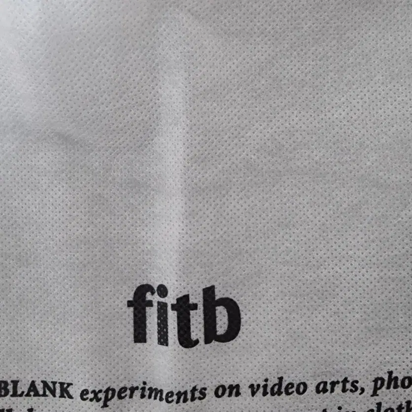 필인더블랭크 fitb  미니 실버 토트백