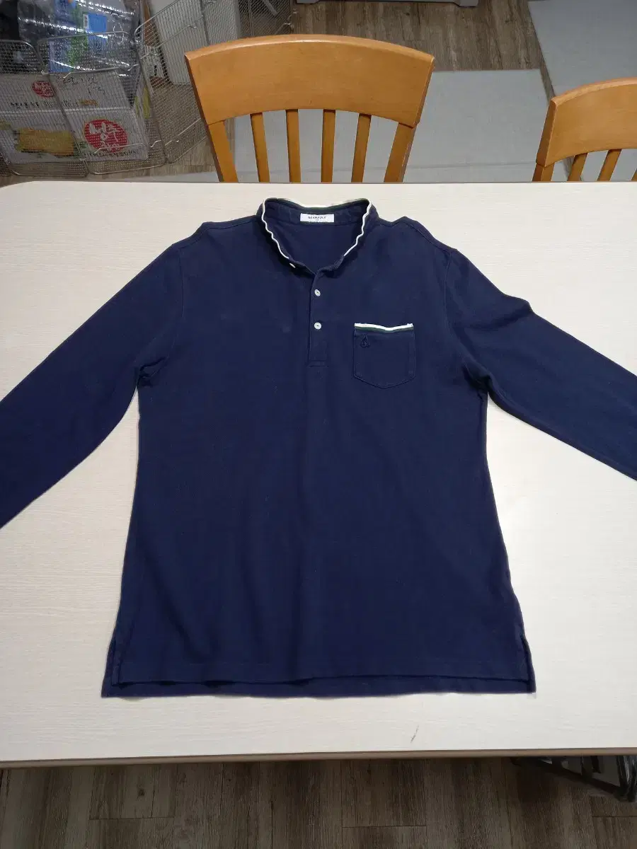 2XL110 BEANPOLE Cotton Long Sleeve Shirt Navy 2XL-25