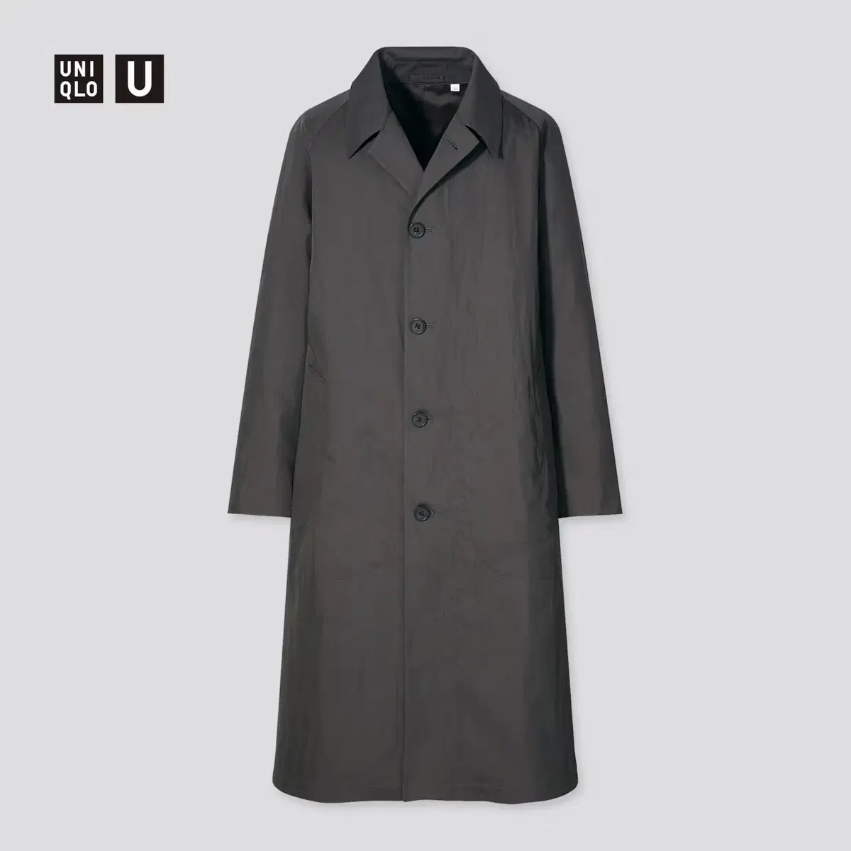 Uniqlo U Lemaire Single-breasted trench coat Dark gray M