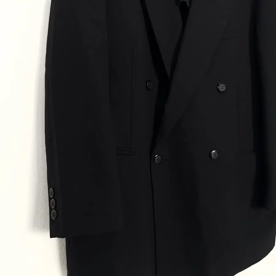 double-breasted wool blazer