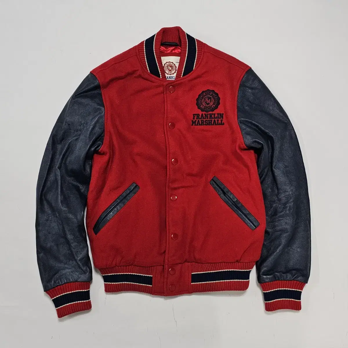 Franklin Marshall Leather Varsity Jacket