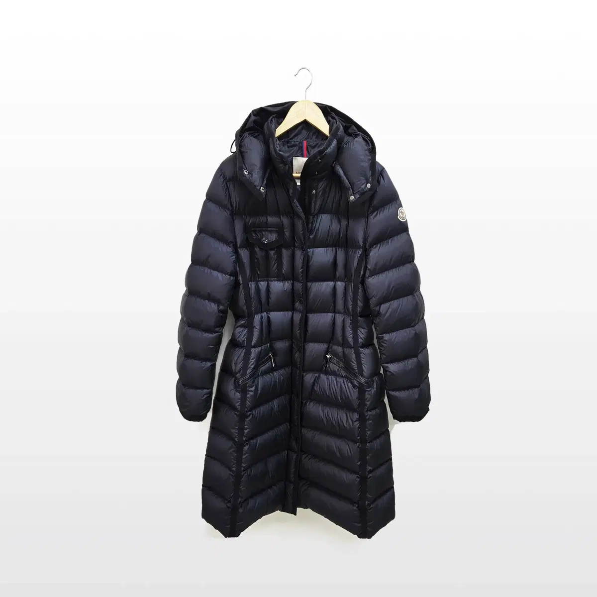 Women's Hermine Ermin Hooded Long Down Puffer Coat by Moncler