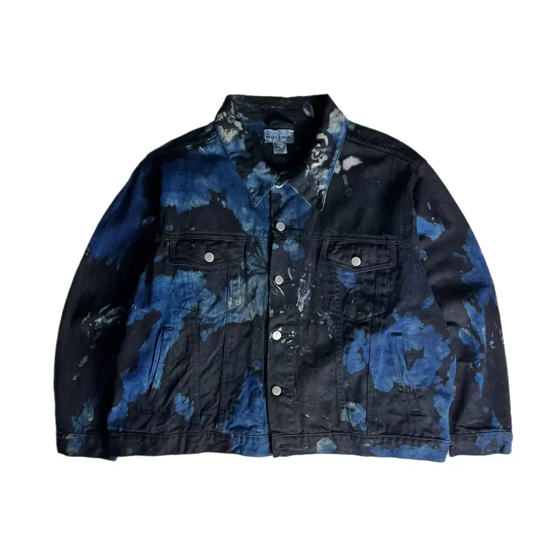 [FALLS-CREEK] USA Bleached Denim Tucker Jacket