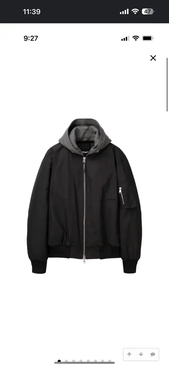 48/ Allegri MA-1 (Mayone) Layered Padded Jumper