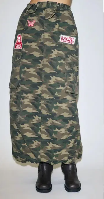 X-girl x MOUSSY UTILITY CARGO SKIRT