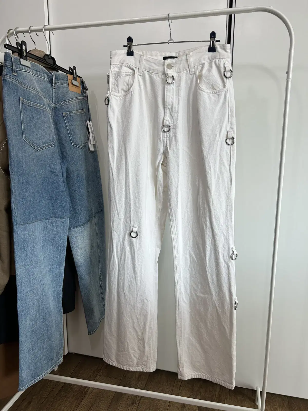 Raf Simons White Ring Pants