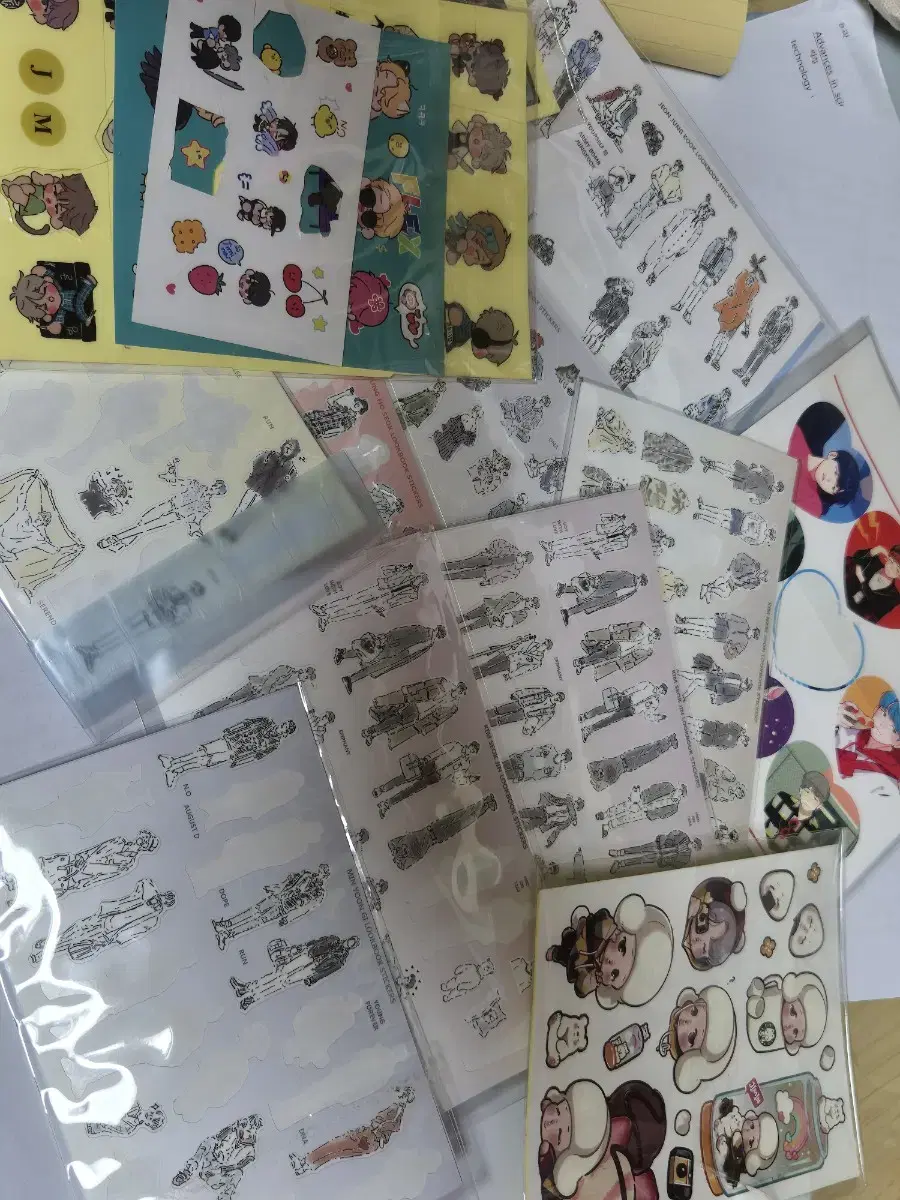 BTS unofficial goods Fanart sticker bulk WTS