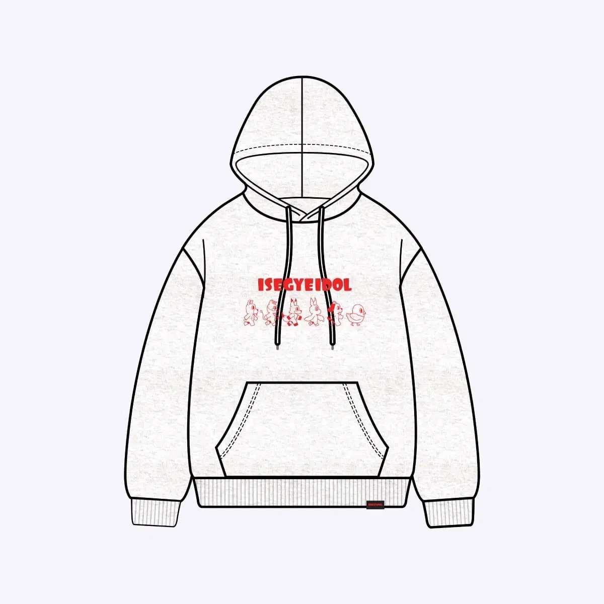 [XL] ISEGYE IDOL pop up Hooded Sweatshirt Isepop Isedol Uwakgop Spao