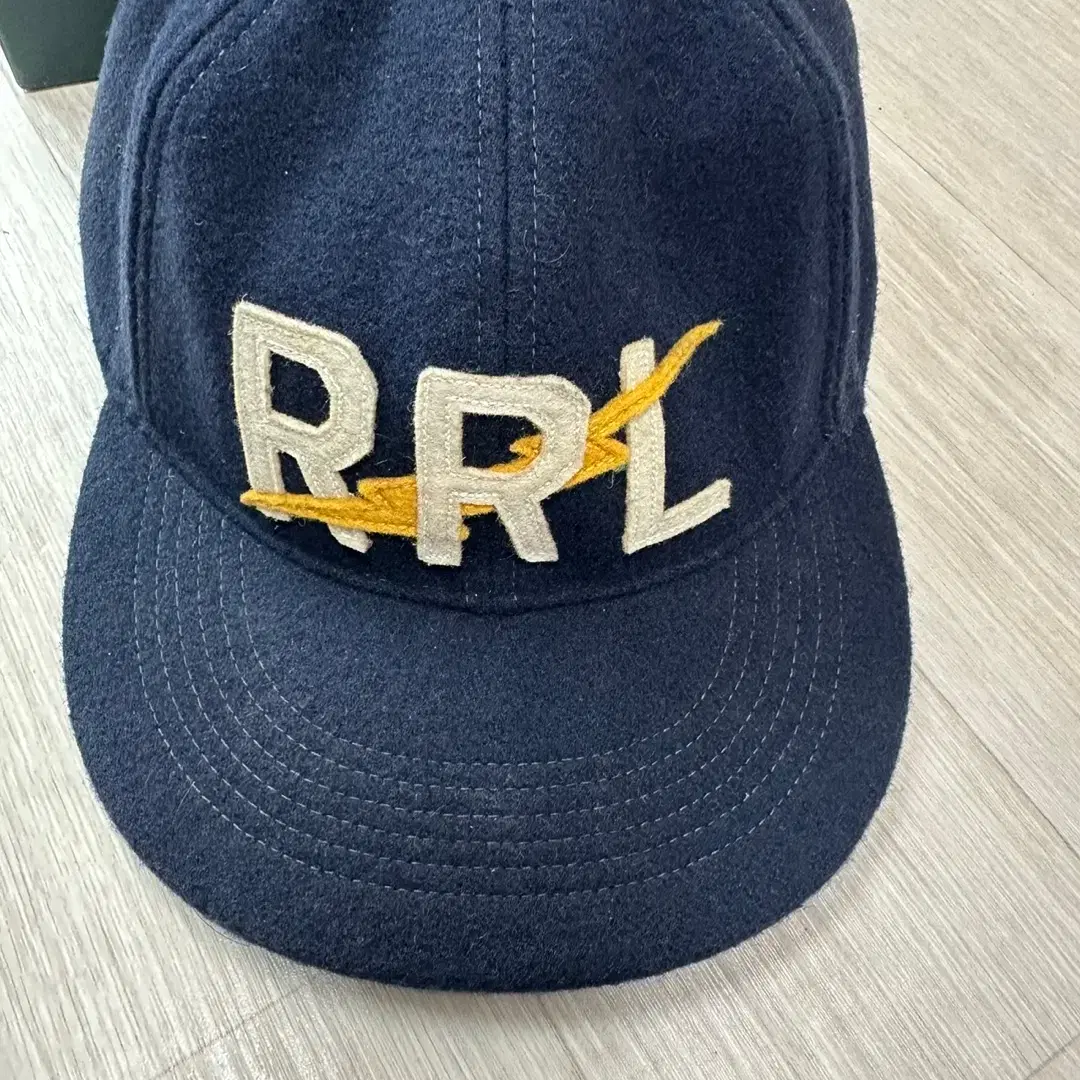 RRL 번개로고 가죽스트랩 볼캡