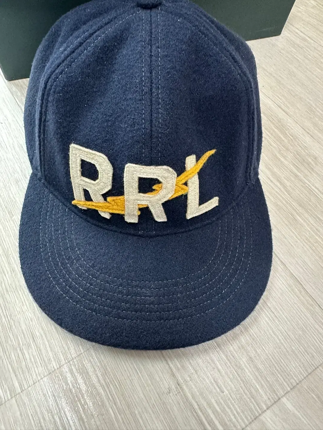 RRL 번개로고 가죽스트랩 볼캡