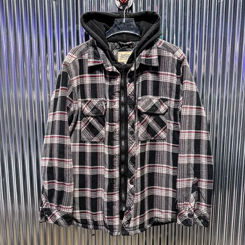 Boston Trader Check Hooded Jacket (Domestic XL) CE558