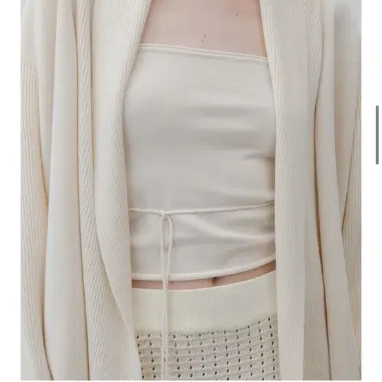 Le917 shawl knit cardigan 숄가디건,스트링튜브탑