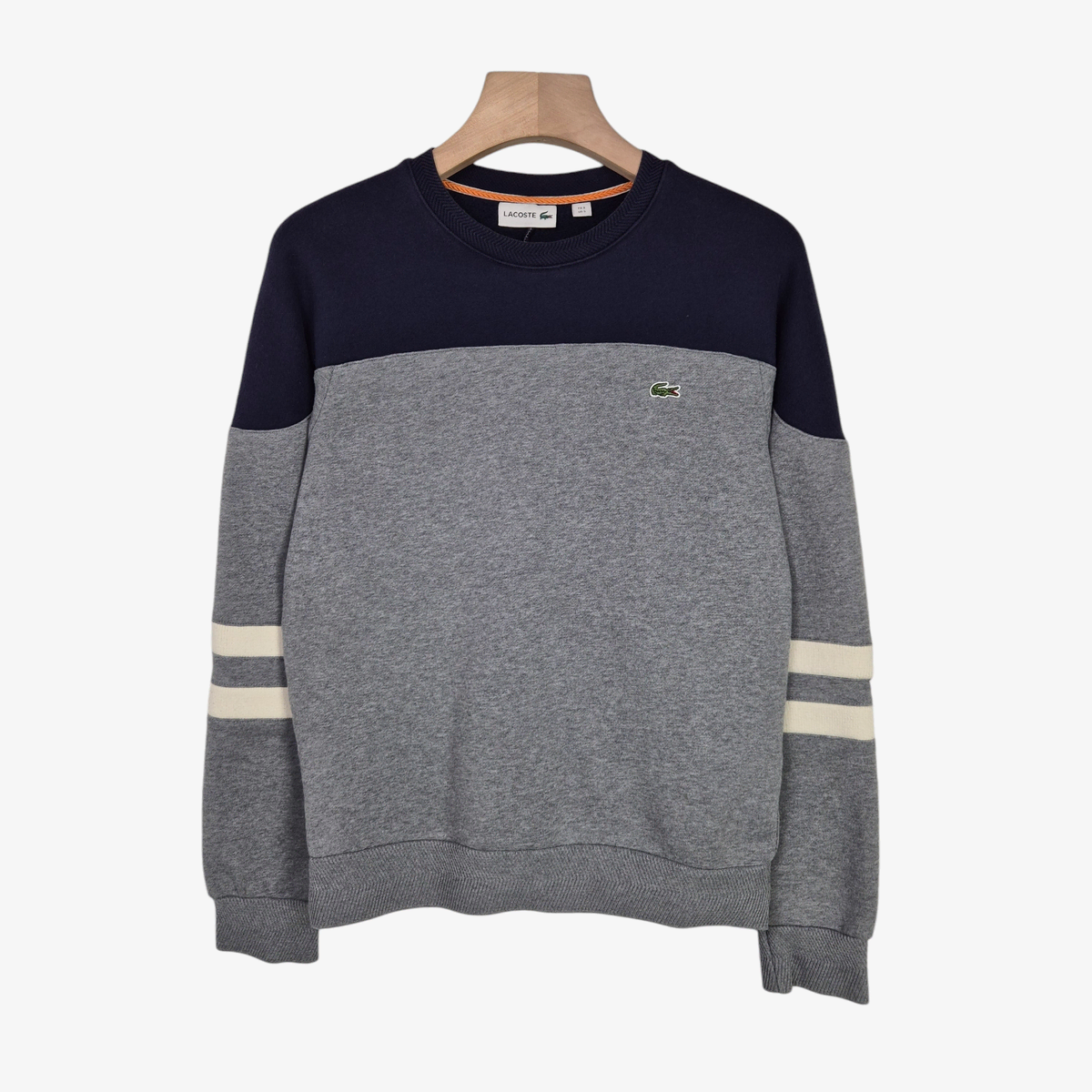 [95] Lacoste Navy Gray Brushed Sweatshirt