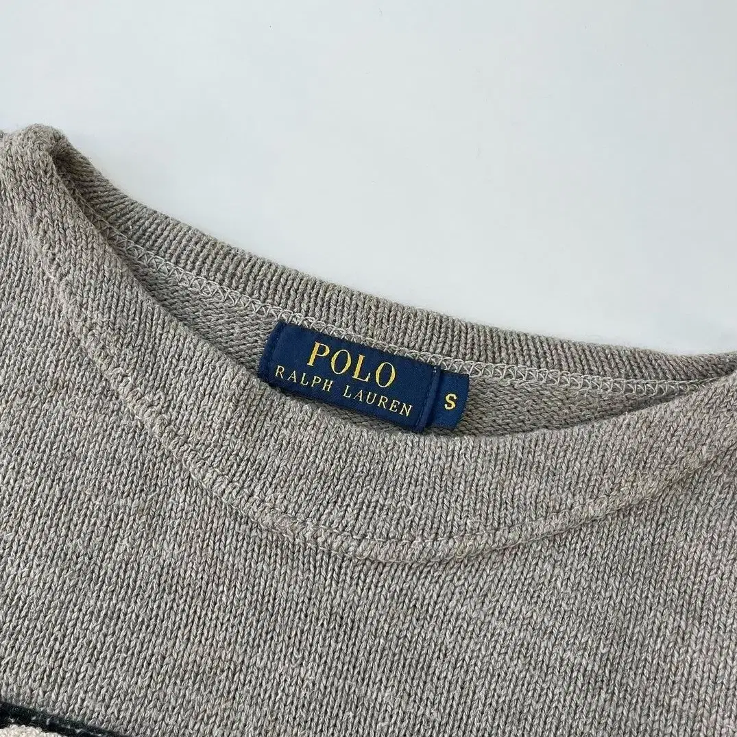 폴로 P로고 니트 Polo gray knit