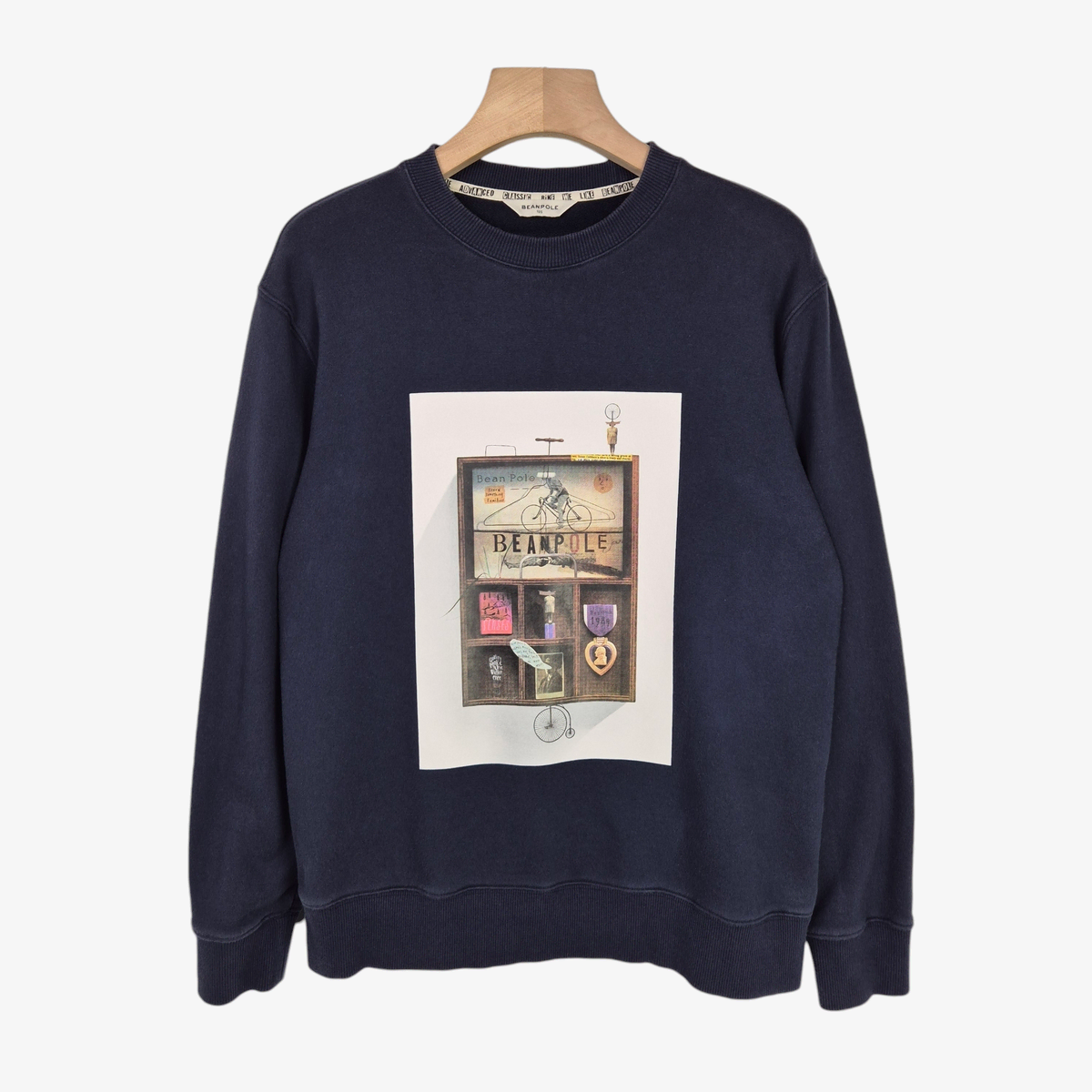 [105] Vinpole Navy Printed Sweatshirt