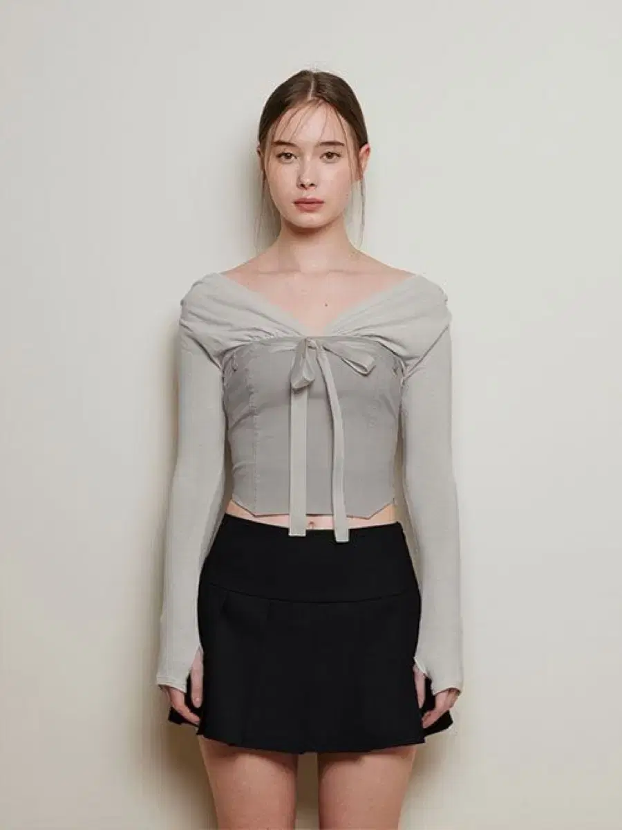 낫유어로즈 미우탑 그레이 Miu Top Gray