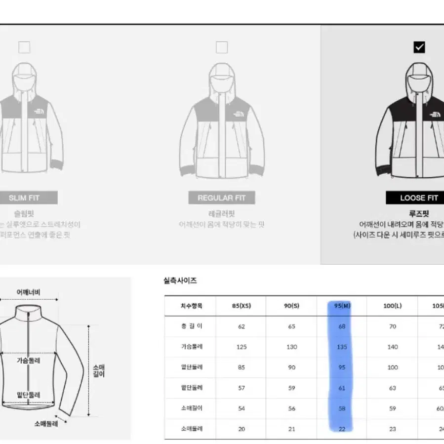 [95/M] 노스페이스 화이트라벨 닐턴 자켓 다크 브라운