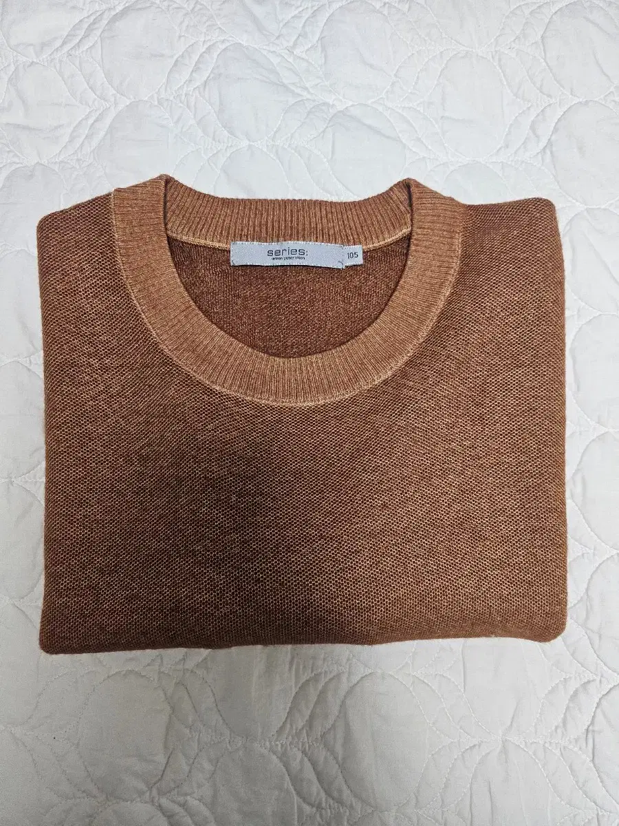 Merino Wool Garment Dyed Pullover by Kolon Series