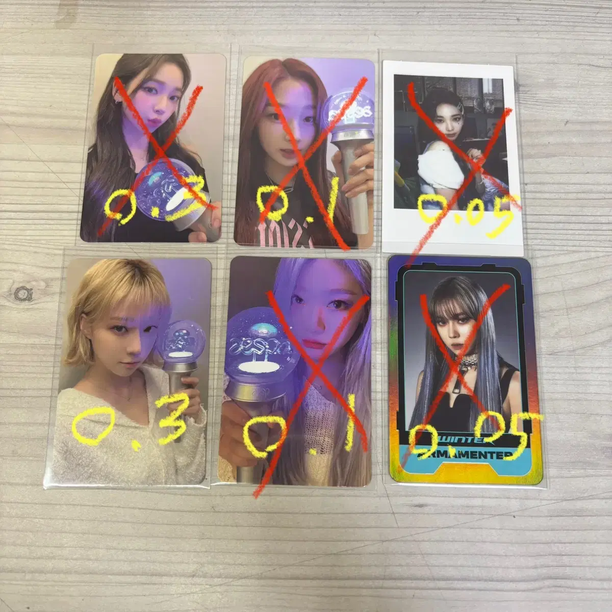 Aespa lightstick Girls photocard WTS