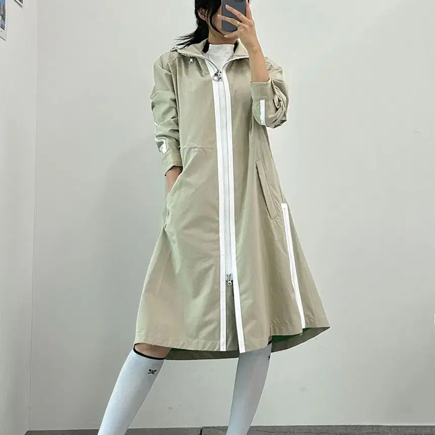 여성골프웨어 LONG TRENCH JACKET 양말2종 셋