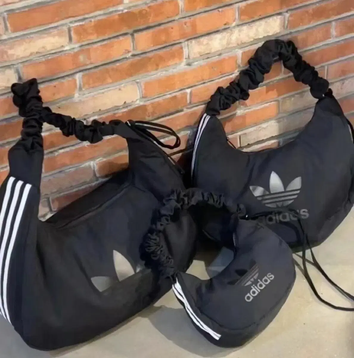 Adidas Original Shirring Bag Black Men's Sizes
