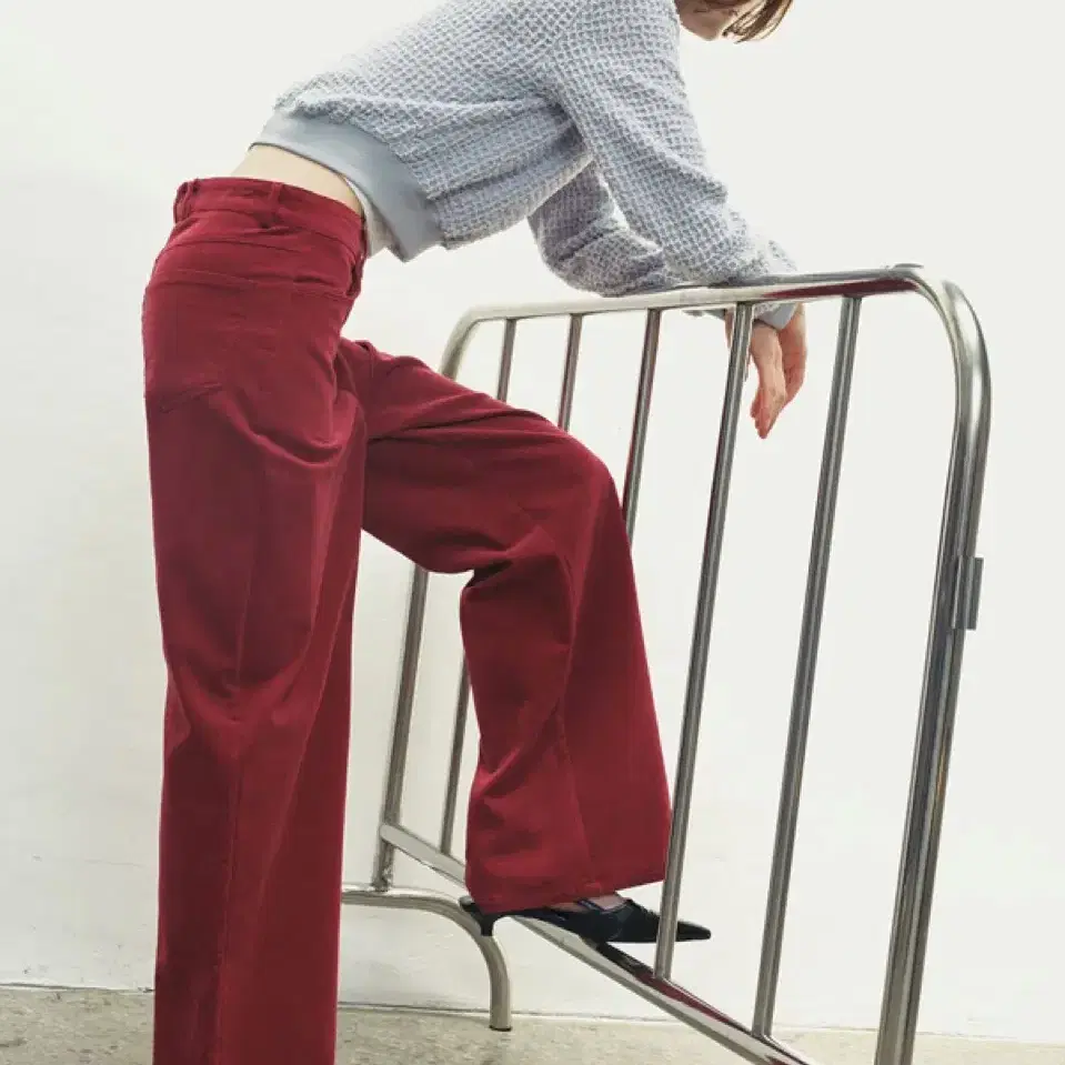 소이르 corduroy wide pants (s)