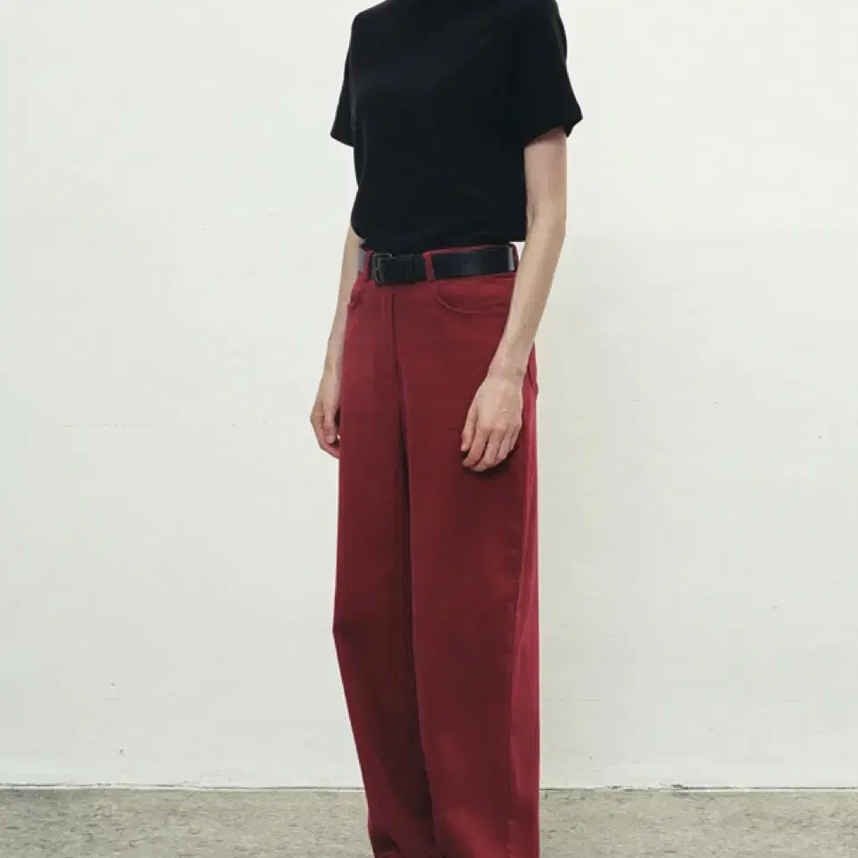 소이르 corduroy wide pants (s)