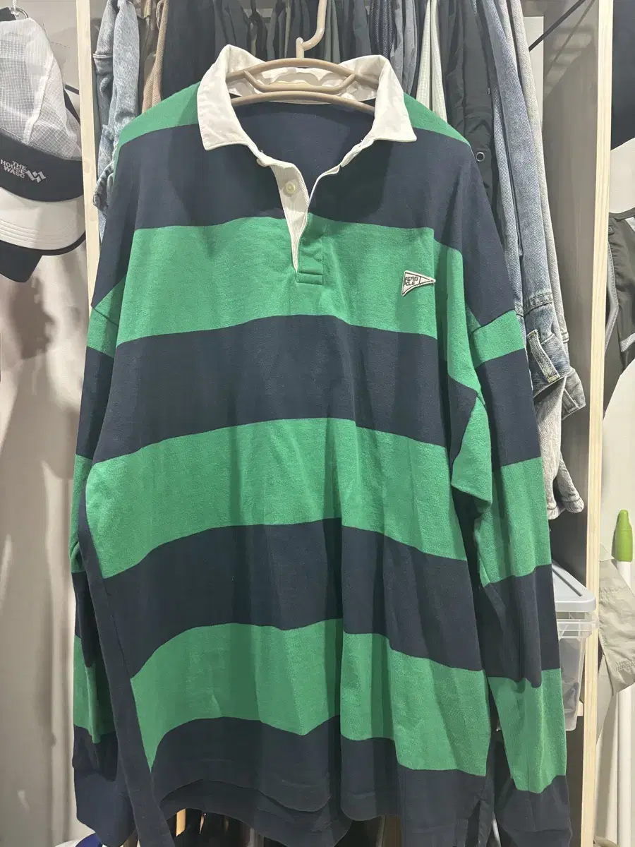 Beanpole Stripe Rugby T-Shirt Karati Polo Long Sleeve 105