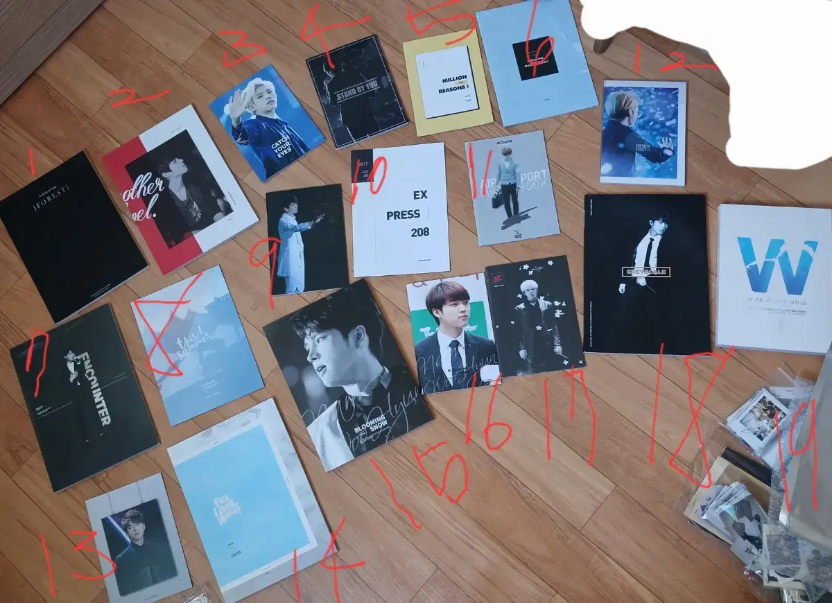 Infinite woohyun photobook and merchandise