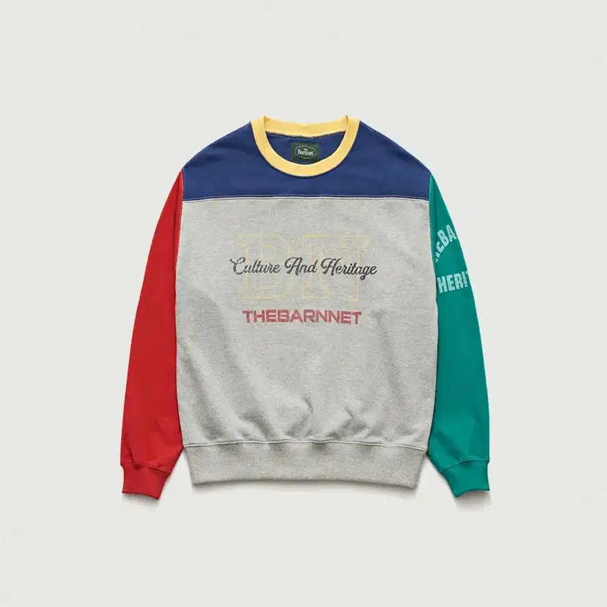 더바넷 맨투맨 Nostalgic Color Block SweatShirt