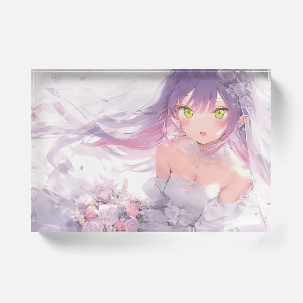 Hololive Tokoyami Towa Wedding acrylic Block