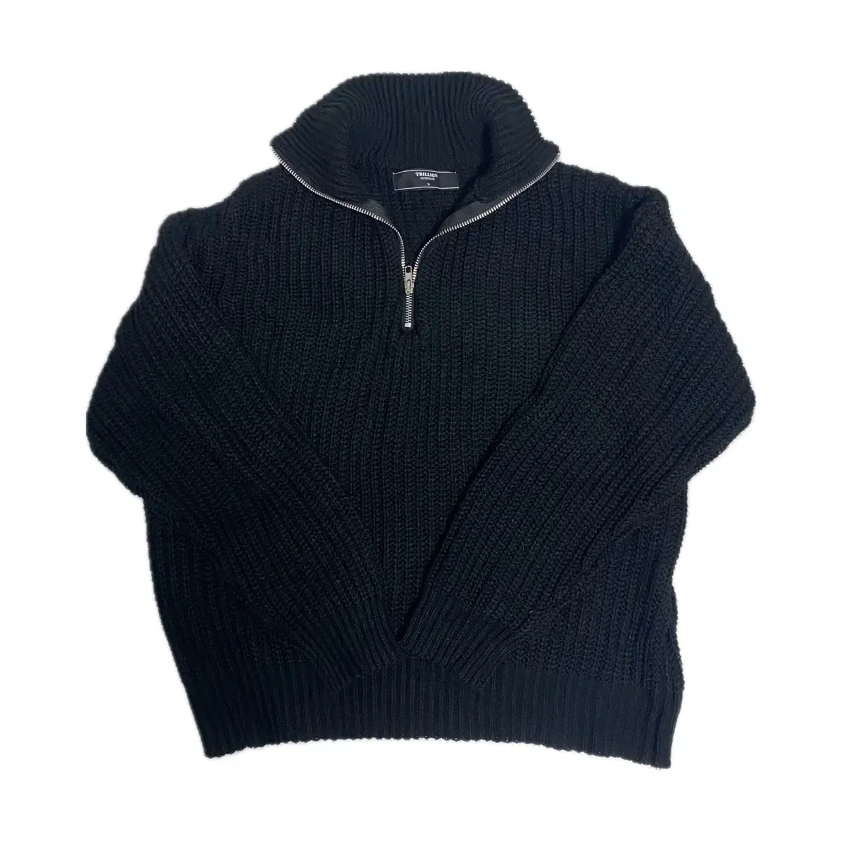 Vahn zip-up black knit