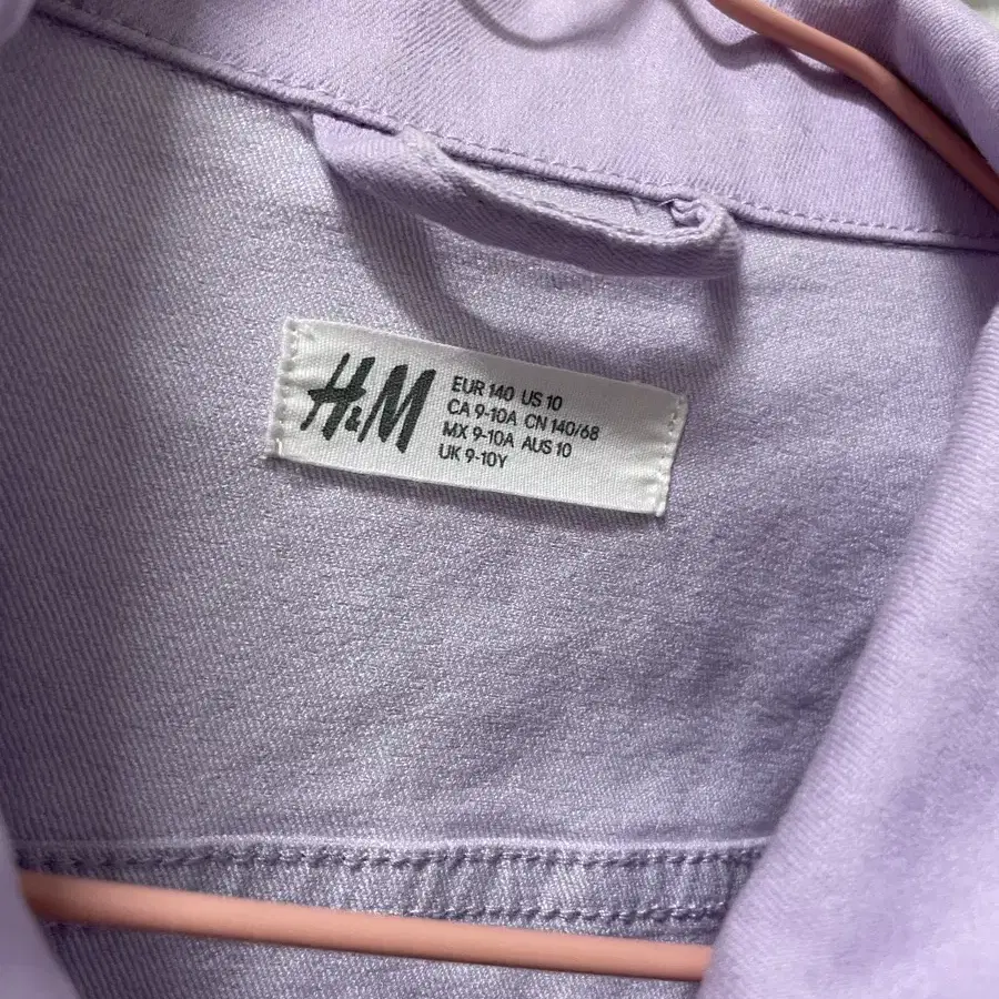 140) h&m 키즈 연보라 자켓