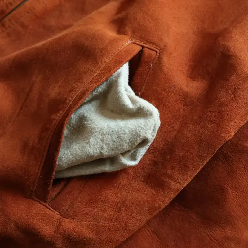 50s deer skin suede bomber jacket