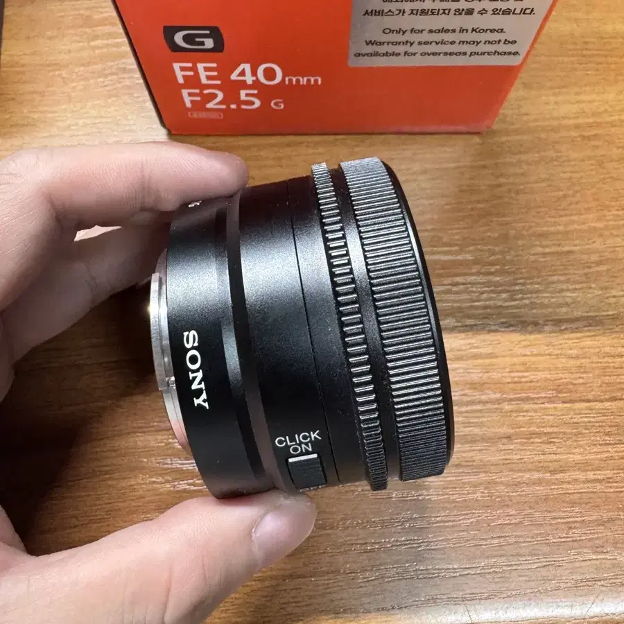 소니 40g FE40mm 2.5 g렌즈 판매(하오게 후드)