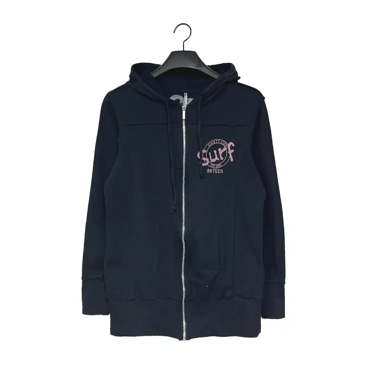 PINK LETTERING KITSCH HOOD ZIP-UP