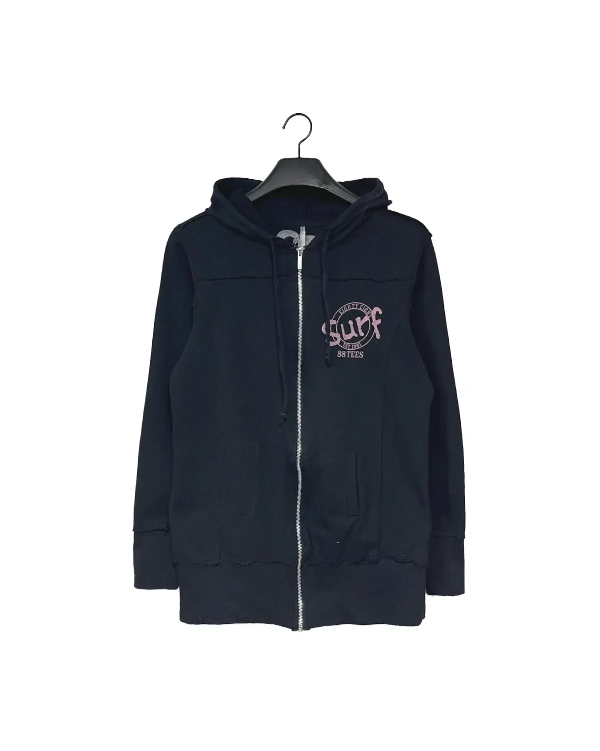 PINK LETTERING KITSCH HOOD ZIP-UP