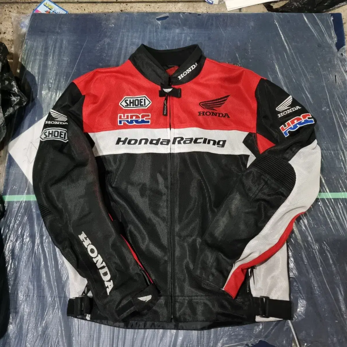 Honda Motorcycle Racing Jacket Red Black