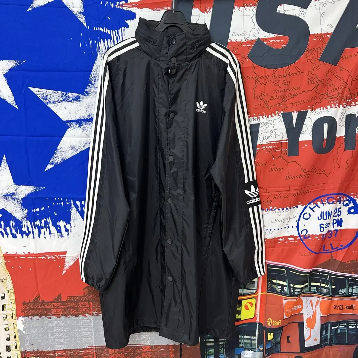 204.Brand New Adidas Flame Long Windbreaker M95