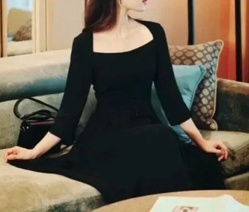 밀크코코아 원피스 amelie black hepburn dress