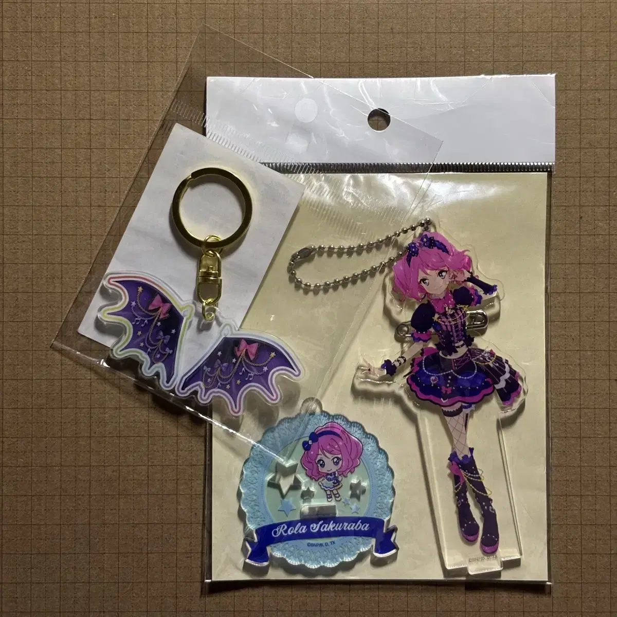 Aikatsu Stars Lora Star Premium Rare acrylic Set Lock My Heart Coordination