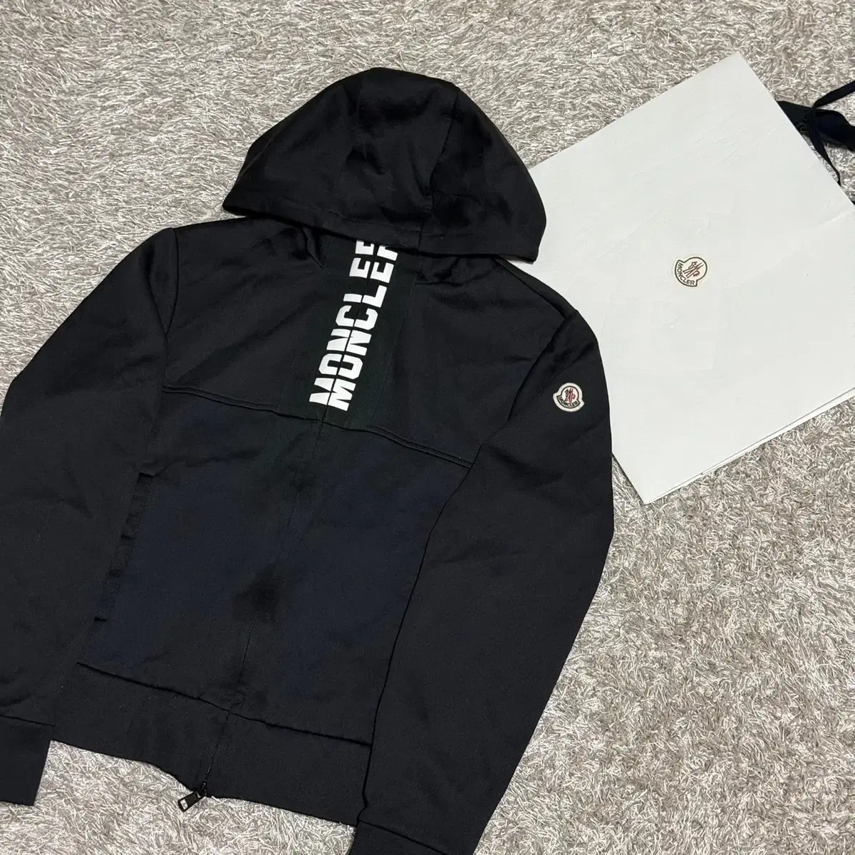 [RIO] Moncler Maglia Waffen Patch Hoodie Zip Up