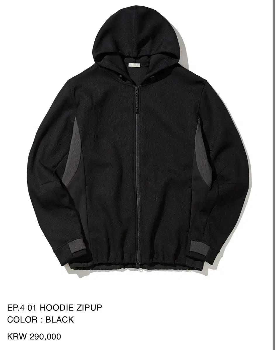 XLIM EP.4 01 Hooded Zip-Up Black2