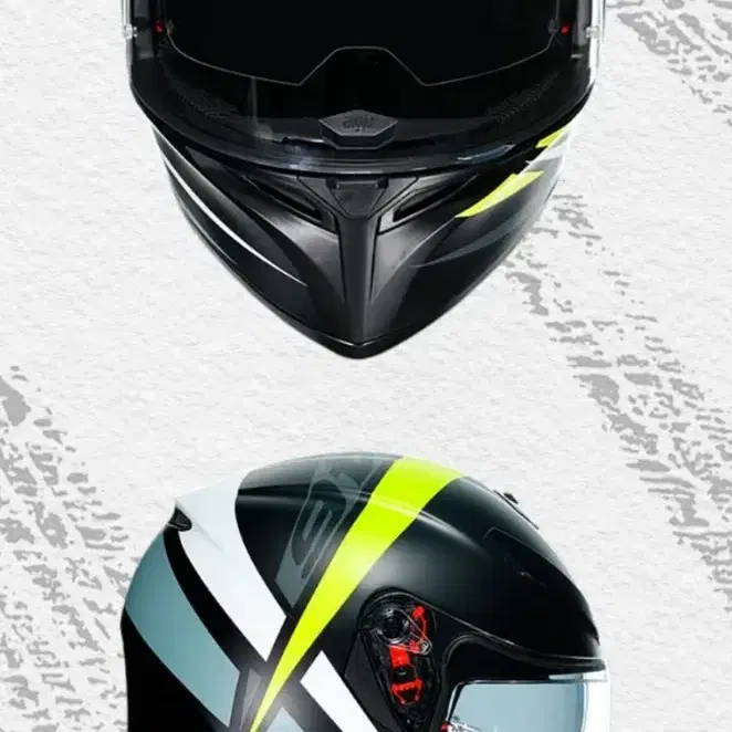 AGV 무광 선바이저 풀페이스 헬멧 K-3 SV SPIN 46 TOP